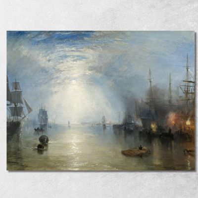 Chiglia Che Si Solleva Tra I Carboni Al Chiaro Di Luna Joseph Mallord William Turner jwt63 quadro stampa su tela
