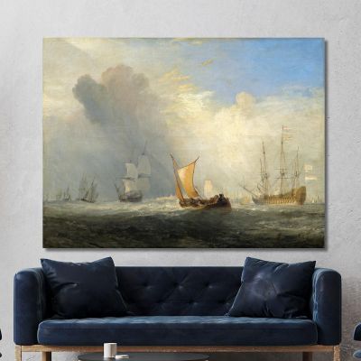 Rotterdam Ferry-Boat Joseph Mallord William Turner, jwt97 canvas print
