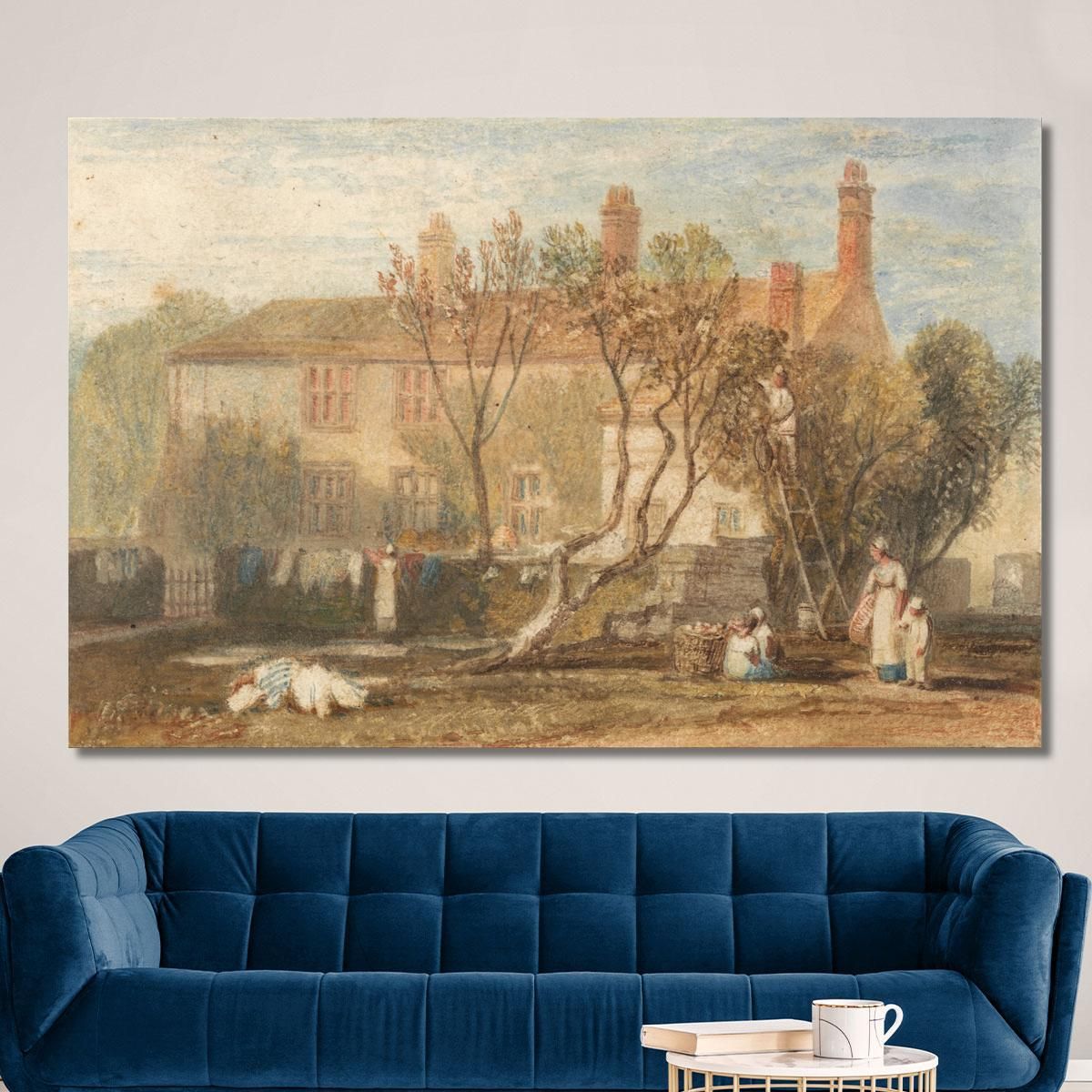 Steeton Manor House Vicino A Farnley Joseph Mallord William Turner jwt116 quadro stampa su tela