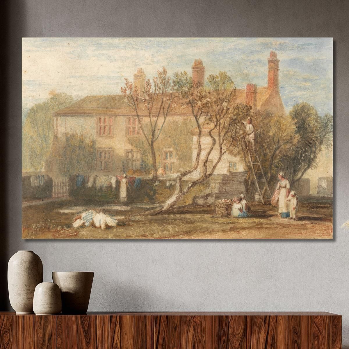 Steeton Manor House Vicino A Farnley Joseph Mallord William Turner jwt116 quadro stampa su tela