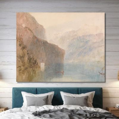 Cappella Di Tell Lago Dei Quattro Cantoni Joseph Mallord William Turner, jwt121 quadro stampa su tela
