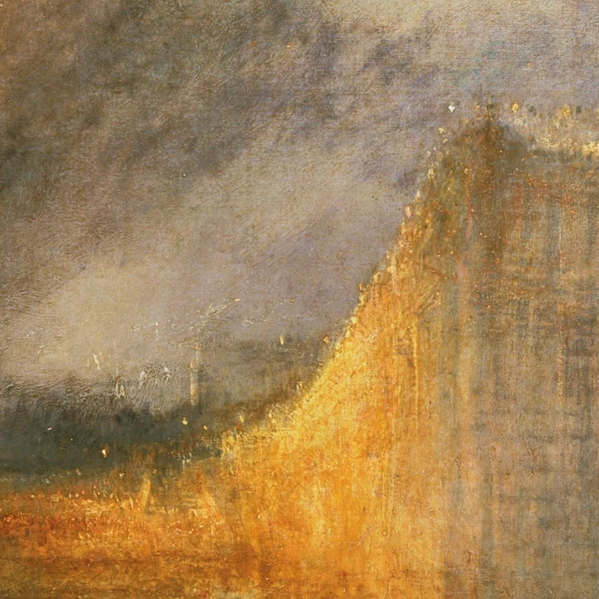 L'Incendio Delle Camere Dei Lord E Dei Comuni Il 16 Ottobre 1834 Joseph Mallord William Turner jwt124 quadro stampa su tela