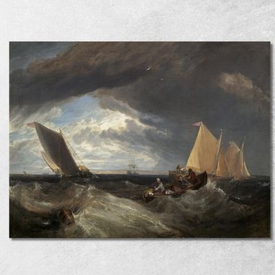 La Giunzione Del Tamigi E Del Medway Joseph Mallord William Turner jwt133 quadro stampa su tela