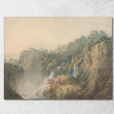 Tivoli Con Il Tempio Della Sibilla E Le Cascate Joseph Mallord William Turner jwt138 quadro stampa su tela