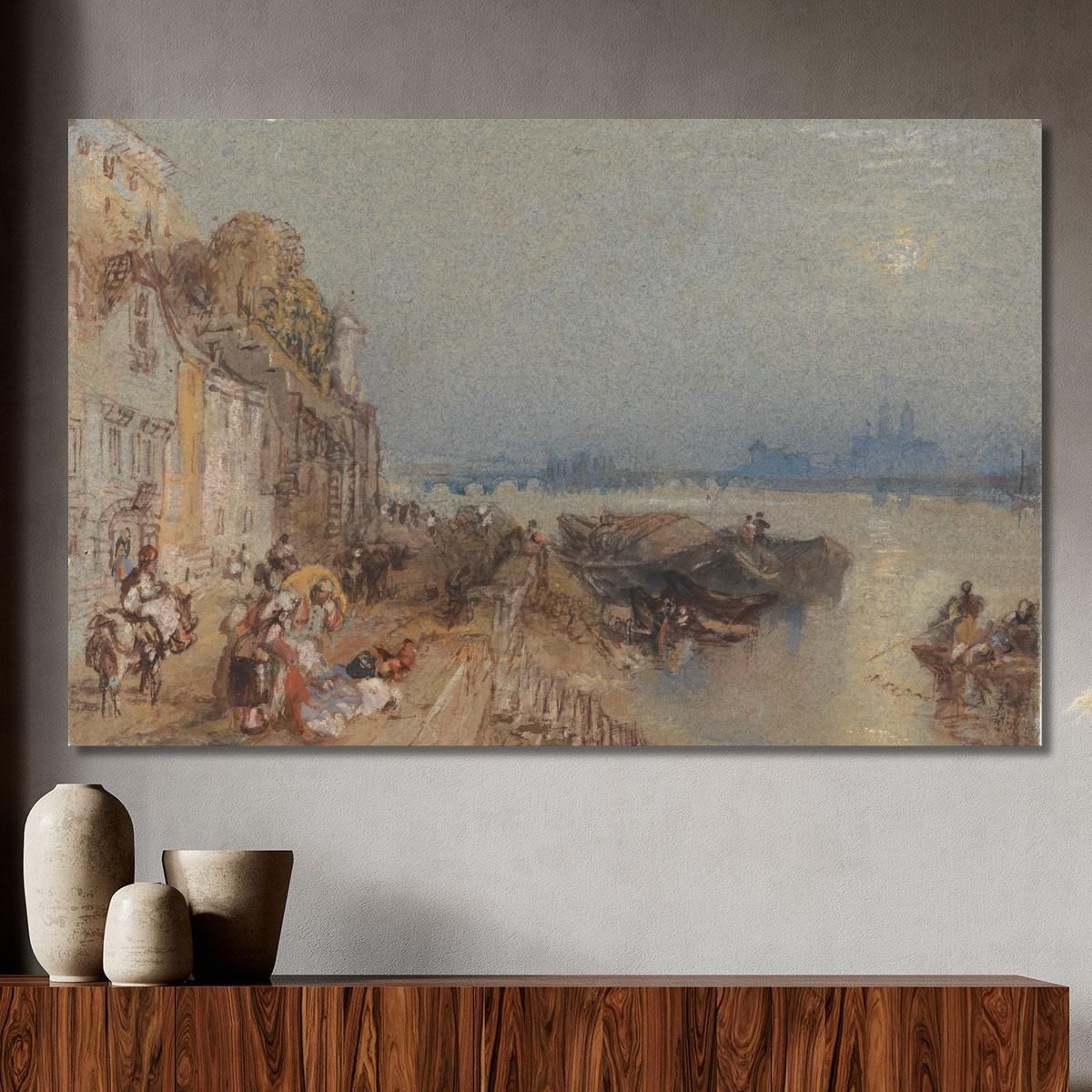 Tours_Tramonto- Guardando Indietro Joseph Mallord William Turner jwt139 quadro stampa su tela