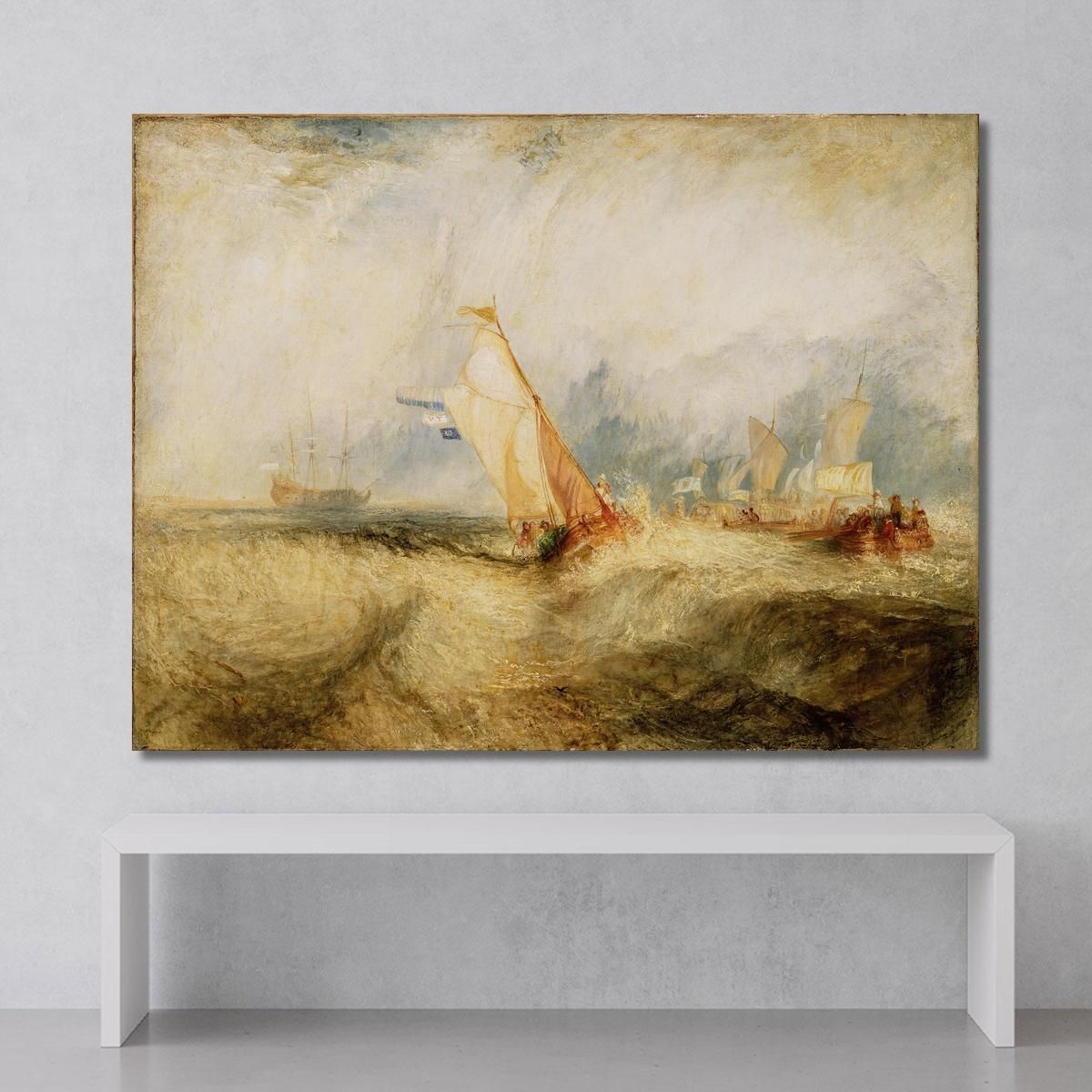 Van Tromp Sta Per Compiacere I Suoi Padroni Joseph Mallord William Turner jwt143 quadro stampa su tela