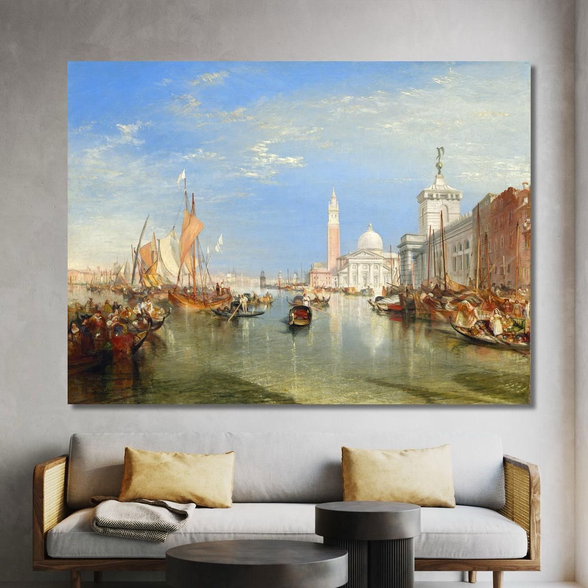 Venice The Dogana And San Giorgio Maggiore Joseph Mallord William Turner jwt144 quadro stampa su tela