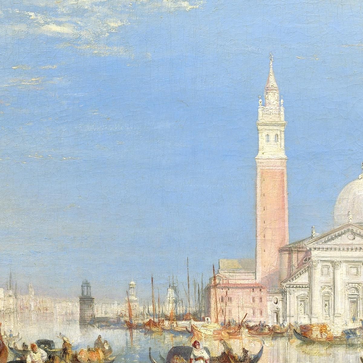 Venice The Dogana And San Giorgio Maggiore Joseph Mallord William Turner jwt144 quadro stampa su tela