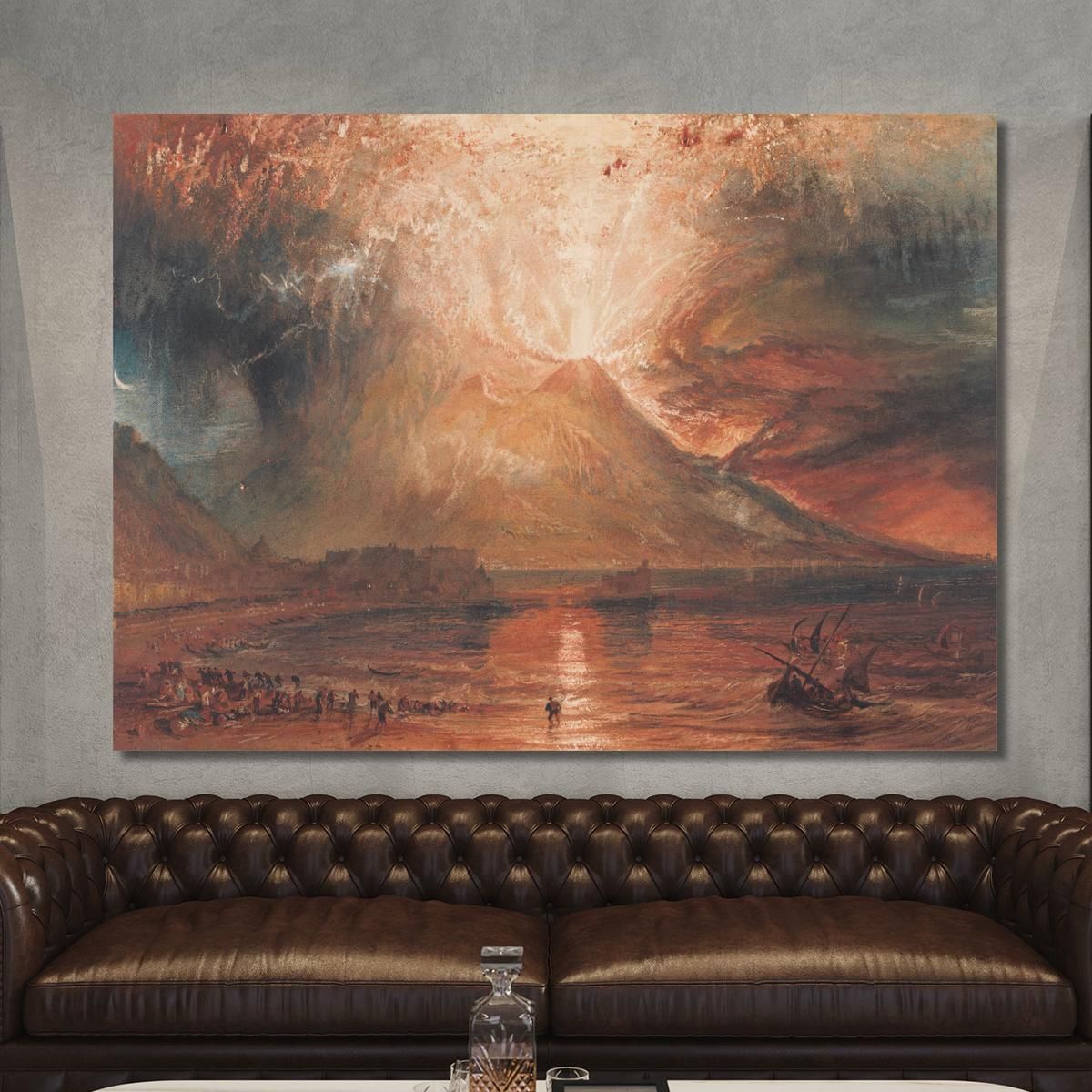 Vesuvio In Eruzione Joseph Mallord William Turner jwt146 quadro stampa su tela