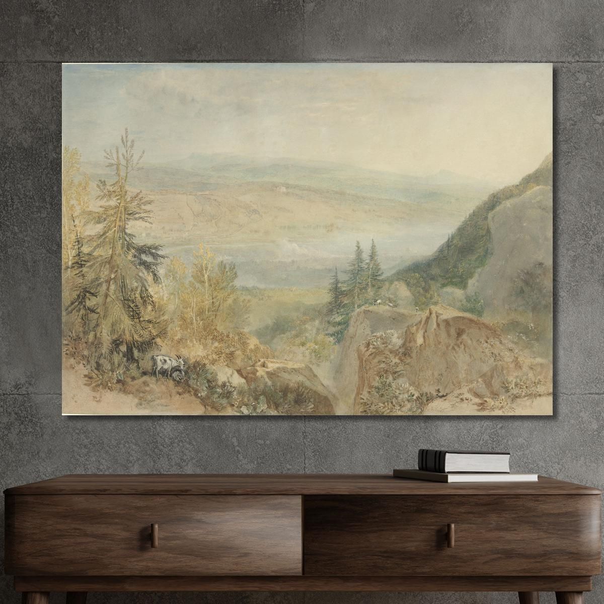 Vista Di Farnley Hall Nello Yorkshire Joseph Mallord William Turner jwt148 quadro stampa su tela