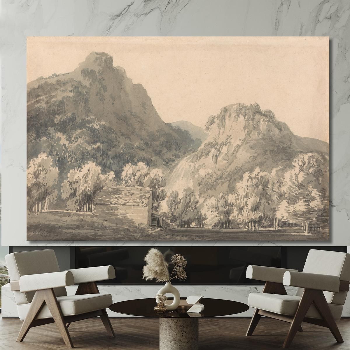 Cascata Di Lodore Cumberland Joseph Mallord William Turner jwt155 quadro stampa su tela