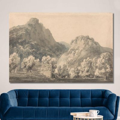 Cascata Di Lodore Cumberland Joseph Mallord William Turner jwt155 quadro stampa su tela