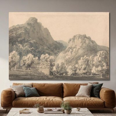 Cascata Di Lodore Cumberland Joseph Mallord William Turner jwt155 quadro stampa su tela