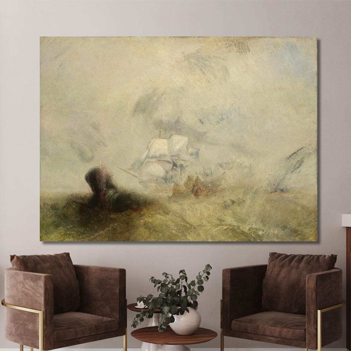 Baleniere Joseph Mallord William Turner jwt158 quadro stampa su tela