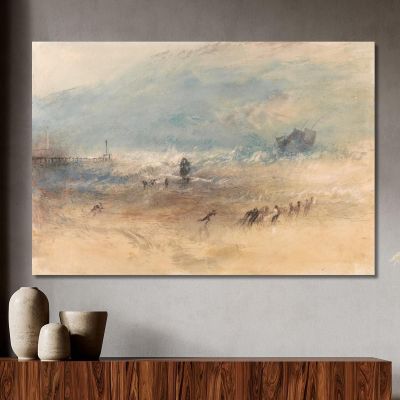 Sabbie Di Yarmouth Joseph Mallord William Turner jwt160 quadro stampa su tela