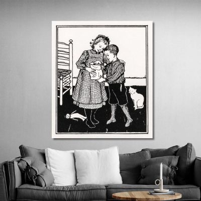 Ein Junge Und Ein Mädchen Julie de Graag, jdg1 drucken auf leinwand