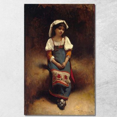 Donna Italiana Léon Bonnat lbn12 quadro stampa su tela