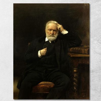 Ritratto Di M. Victor Hugo Léon Bonnat lbn23 quadro stampa su tela