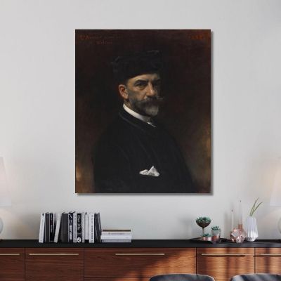 Ritratto Dell'Artista Léon Bonnat lbn33 quadro stampa su tela