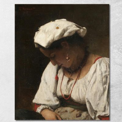 La Vittima Léon Bonnat lbn38 quadro stampa su tela