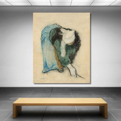 Eine Bretonische Ährenleserin Paul Gauguin, pgg1 drucken auf leinwand
