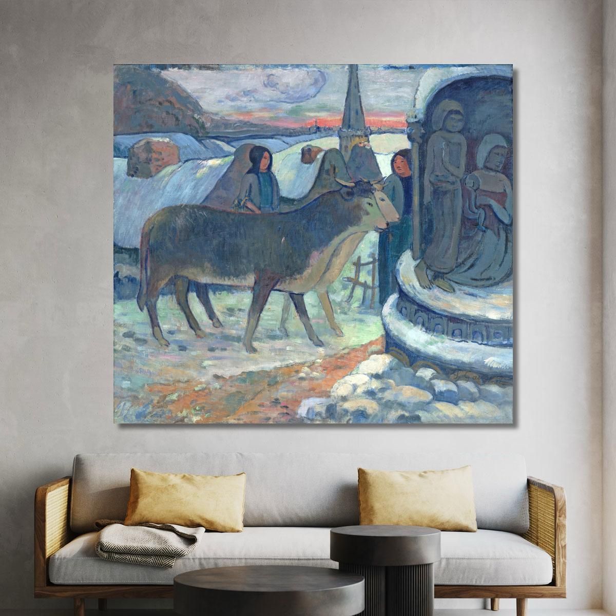 Notte Di Natale La Benedizione Dei Buoi Paul Gauguin pgg17 quadro stampa su tela