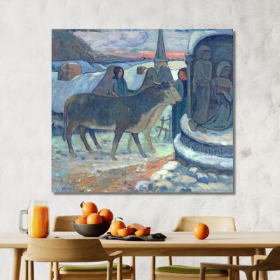 Notte Di Natale La Benedizione Dei Buoi Paul Gauguin pgg17 quadro stampa su tela