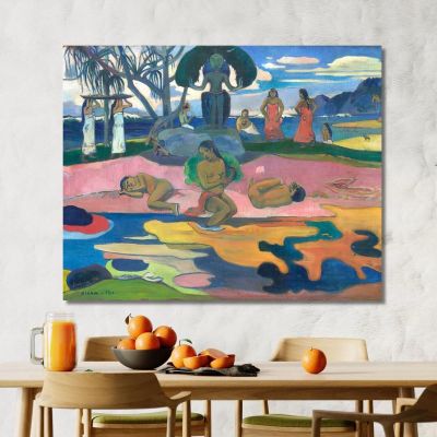 Giorno Del Dio Mahana No Atua Paul Gauguin pgg20 quadro stampa su tela