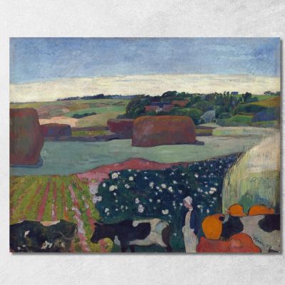 Covoni Di Fieno In Bretagna Paul Gauguin pgg31 quadro stampa su tela