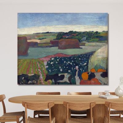 Pajares En Bretaña Paul Gauguin, pgg31 cuadro en lienzo