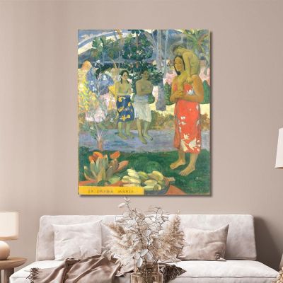 È L'Ave Maria Di Orana Maria Paul Gauguin pgg34 quadro stampa su tela