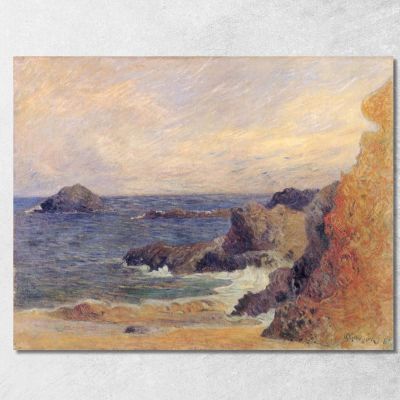 La Costa Rocciosa O Rocce In Riva Al Mare Paul Gauguin pgg39 quadro stampa su tela