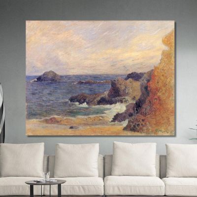 La Costa Rocciosa O Rocce In Riva Al Mare Paul Gauguin pgg39 quadro stampa su tela