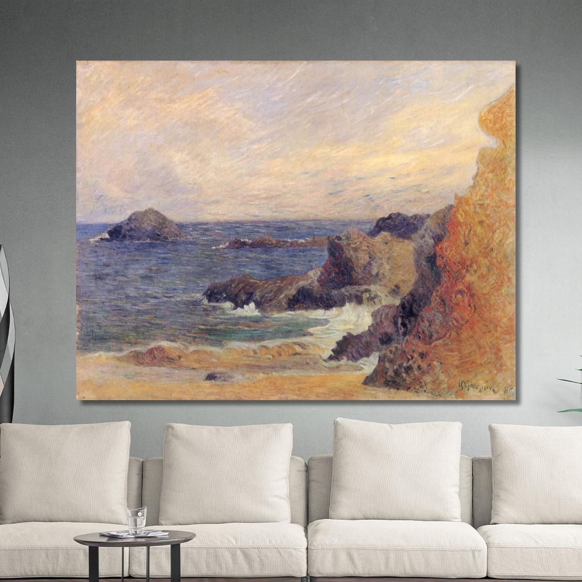 La Costa Rocciosa O Rocce In Riva Al Mare Paul Gauguin pgg39 quadro stampa su tela