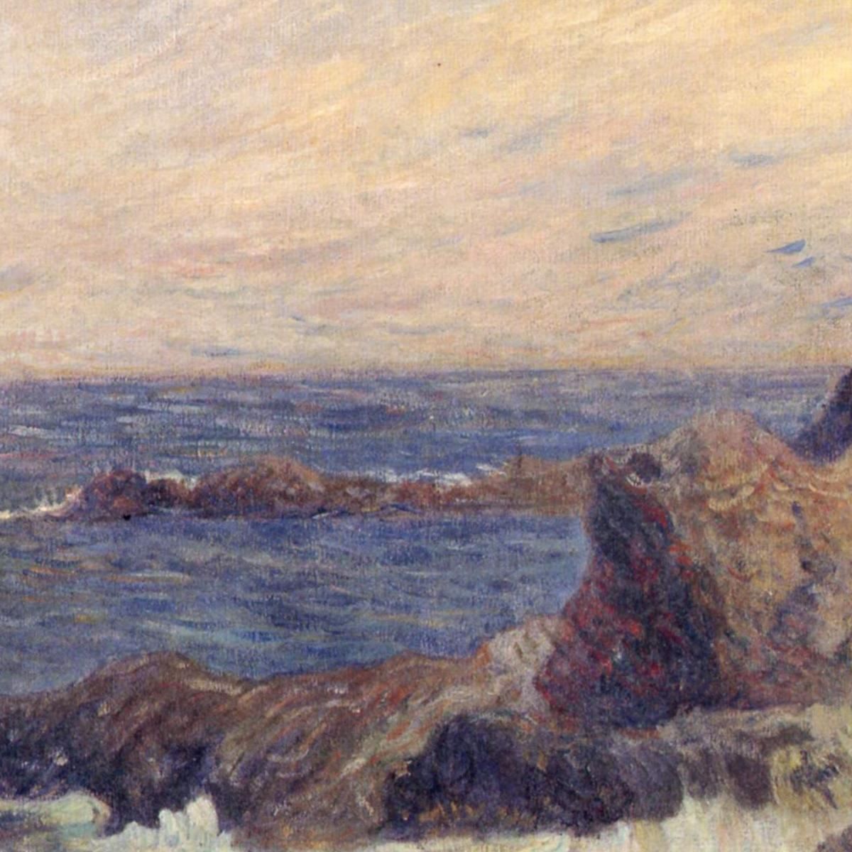 La Costa Rocciosa O Rocce In Riva Al Mare Paul Gauguin pgg39 quadro stampa su tela