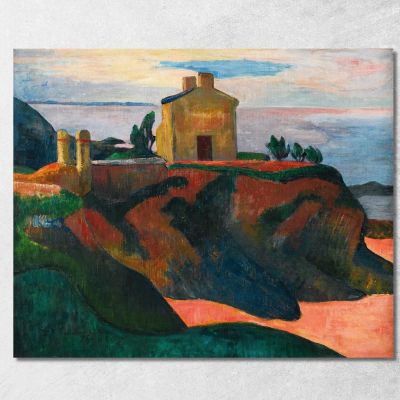 La Casa Di Pan-Du Paul Gauguin pgg40 quadro stampa su tela