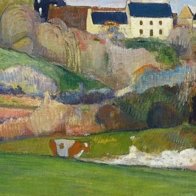 Paesaggio A Le Pouldu Paul Gauguin pgg42 quadro stampa su tela