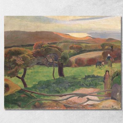 Paesaggio Della Bretagna Paul Gauguin pgg44 quadro stampa su tela