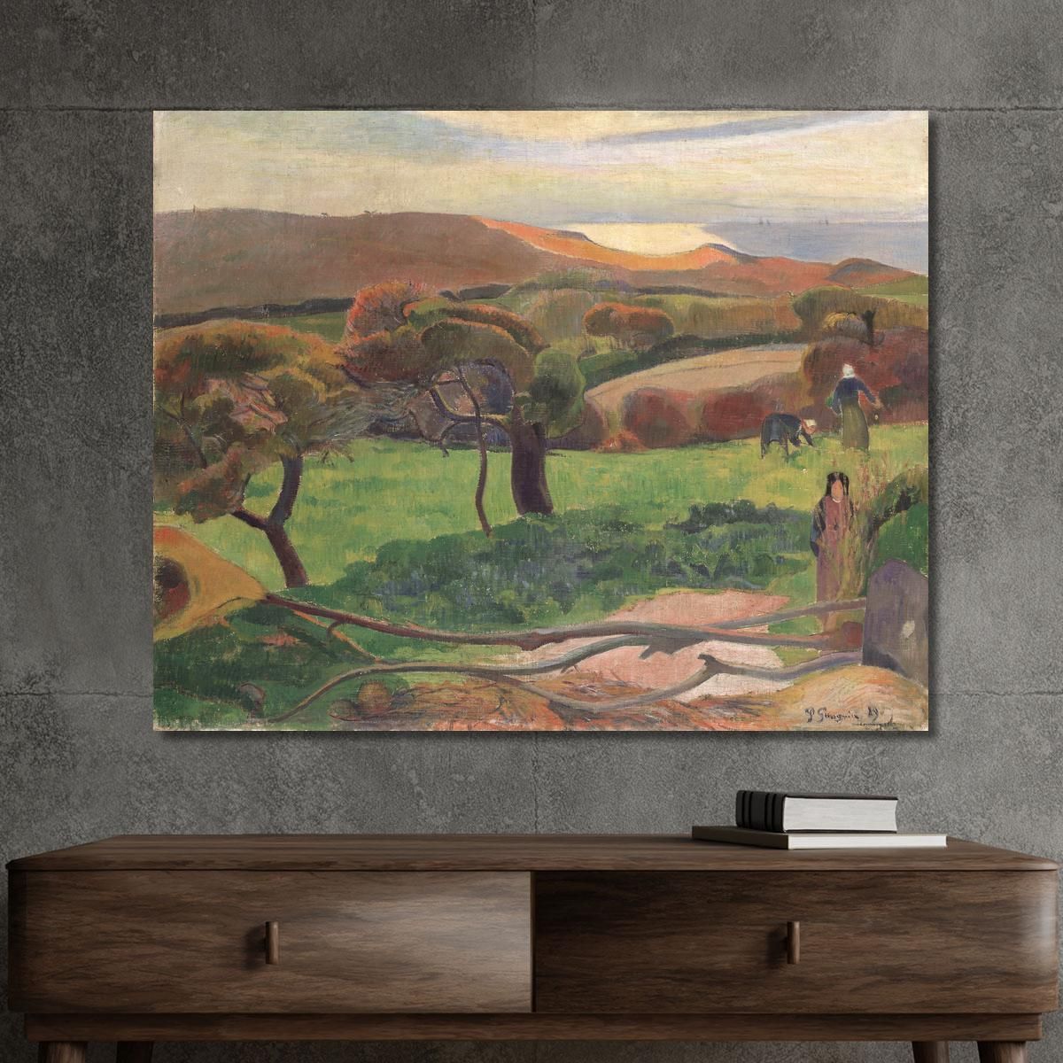 Paesaggio Della Bretagna Paul Gauguin pgg44 quadro stampa su tela