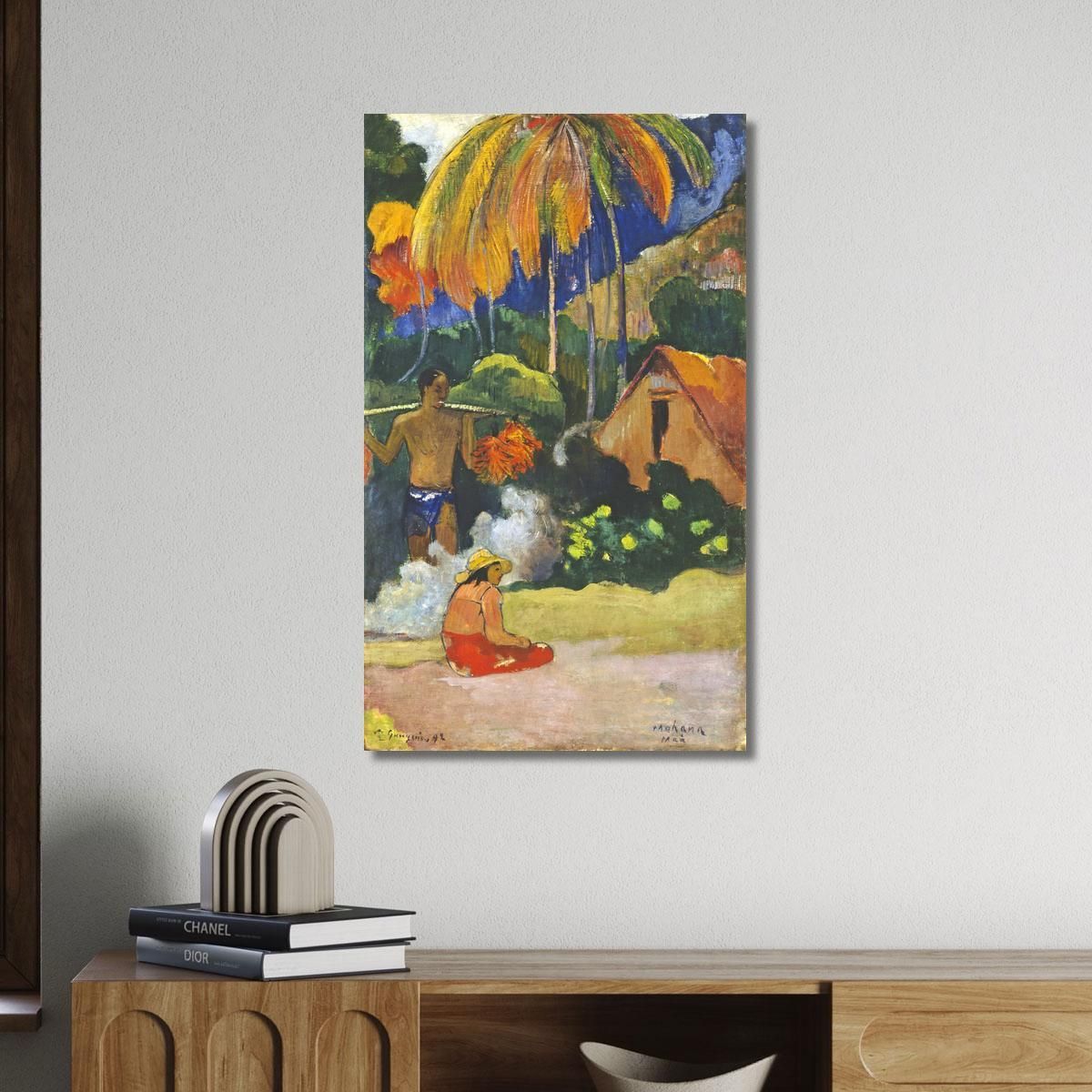 Paesaggio A Tahiti Warm Maà Paul Gauguin pgg46 quadro stampa su tela