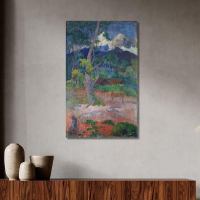 Paesaggio Con Un Cavallo Paul Gauguin pgg50 quadro stampa su tela