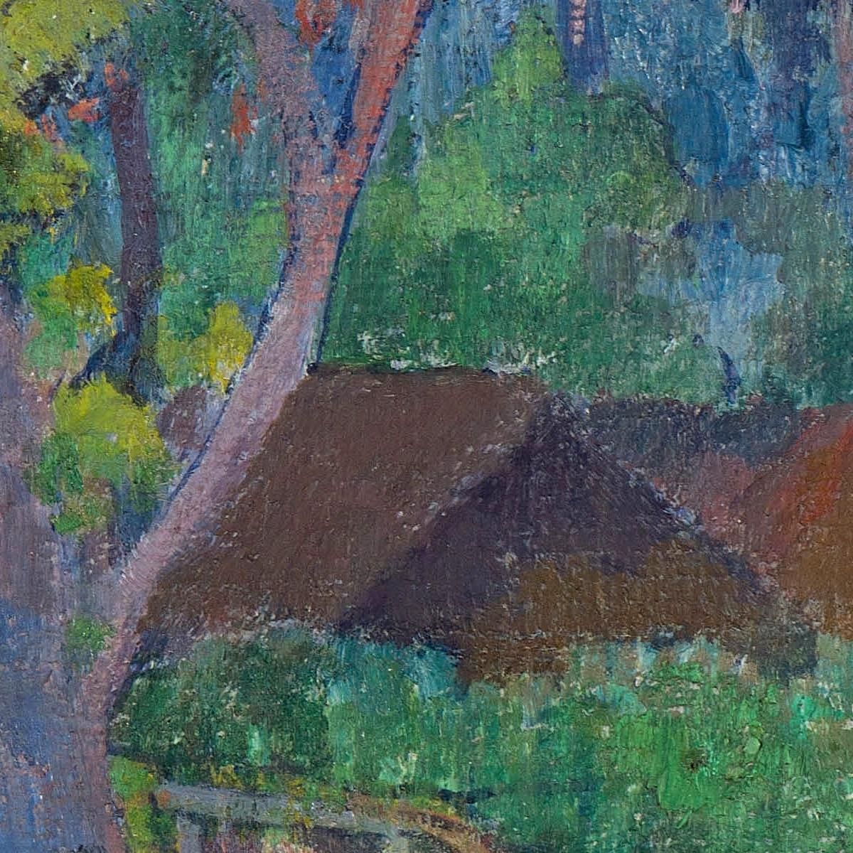 Paesaggio Con Un Cavallo Paul Gauguin pgg50 quadro stampa su tela