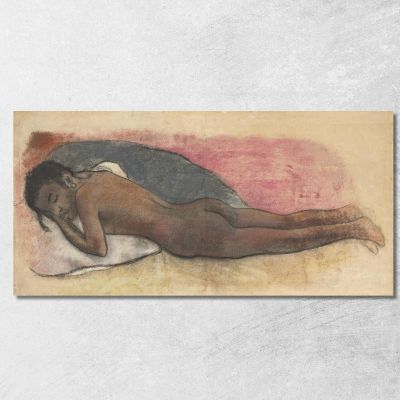 Retto Nudo Sdraiato Paul Gauguin pgg85 quadro stampa su tela