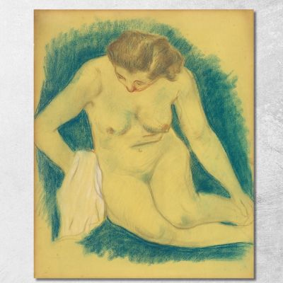 Nudo Seduto Visto Dall'Alto Paul Gauguin pgg88 quadro stampa su tela