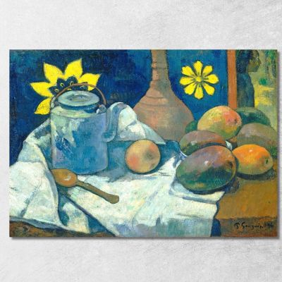 Natura Morta Con Teiera E Frutta Paul Gauguin pgg106 quadro stampa su tela