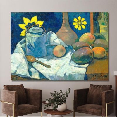 Natura Morta Con Teiera E Frutta Paul Gauguin pgg106 quadro stampa su tela