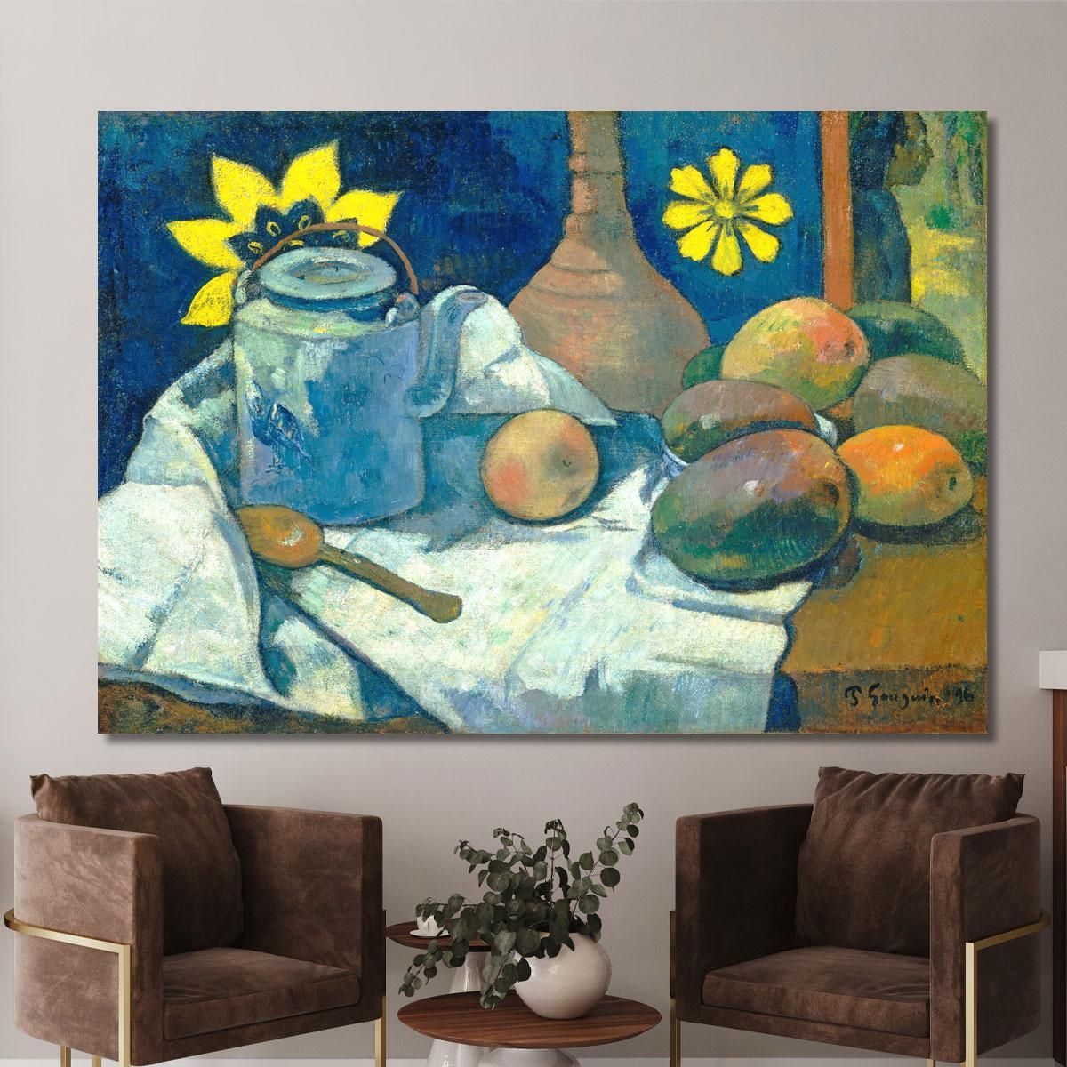 Natura Morta Con Teiera E Frutta Paul Gauguin pgg106 quadro stampa su tela