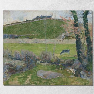 Su L--Aven A Monte Di Pont-Aven Paul Gauguin pgg109 quadro stampa su tela