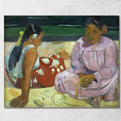 Donne Tahitiane Sulla Spiaggia Paul Gauguin pgg115 quadro stampa su tela