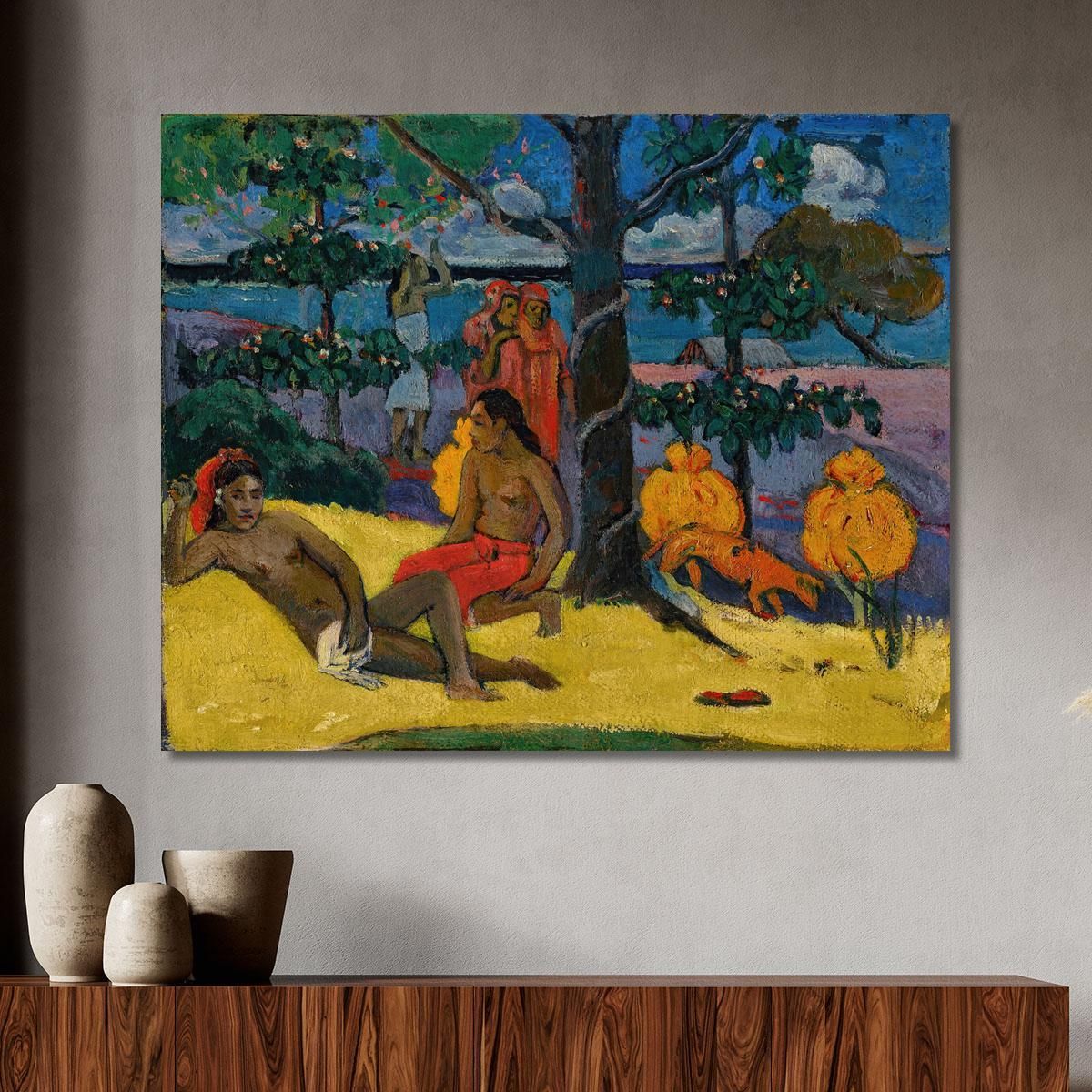 Te Arii Vahine La Donna Mango Ii Paul Gauguin pgg117 quadro stampa su tela